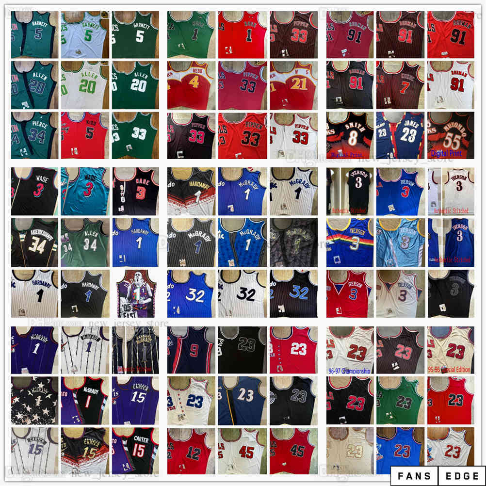 Real Stitched East Retro Basketball Jerseys TOP Quality Authentic Embroidery Yellow White Green Purple Black Red Blue Baskeball Shirt, Choose number on photo
Real Stitched East Retro Basketball Jerseys TOP Quality Authentic Embroidery Yellow White Green Purple Black Red Blue Baskeball Shirt, Choose number on photo