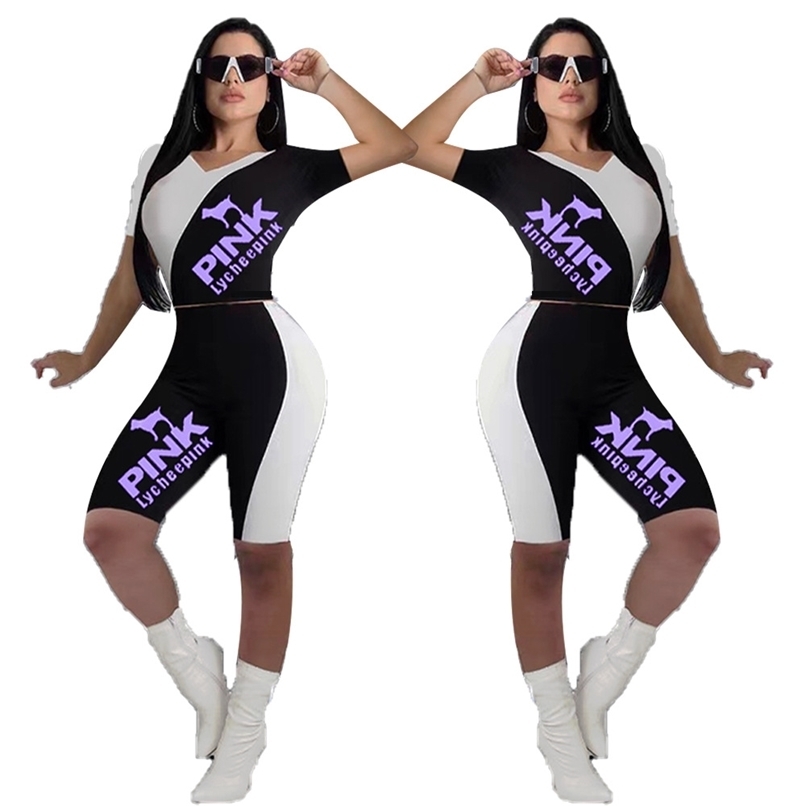 Cool Girl Two Piece Tracksuit Outfits Women Sets Clothes Black Lounge Wear Pink Crop Top Biker Shorts Jogger Suit 210525, Multi
Cool Girl Two Piece Tracksuit Outfits Women Sets Clothes Black Lounge Wear Pink Crop Top Biker Shorts Jogger Suit 210525, Multi
