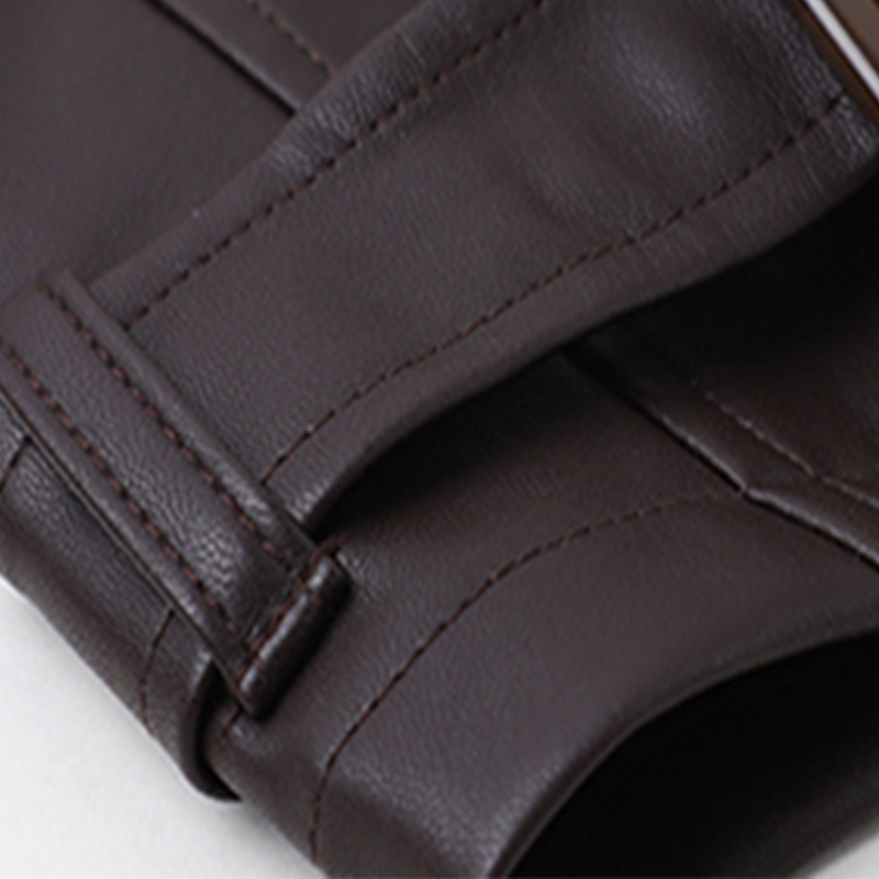 Spring Women Casual Loose Big Pocket Zipper Leather Jacket Biker Punk Black Puff Sleeve Chic Pu Outwear 210430