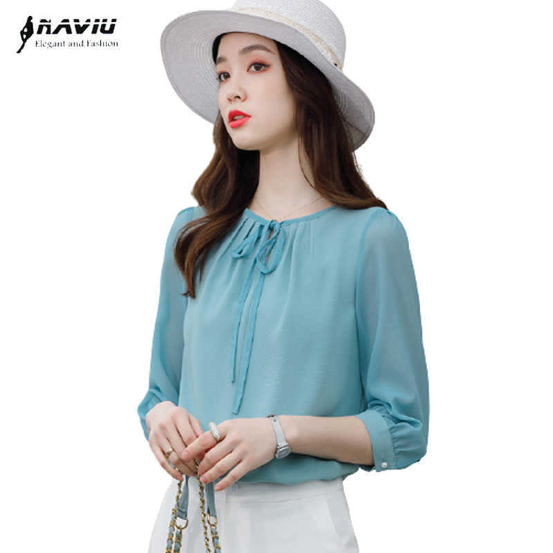 Chiffon Shirt Women Summer Bow Tie Design Elegant Thin Half Sleeve Casual Blouses Office Ladies Work Tops 210604, White
Chiffon Shirt Women Summer Bow Tie Design Elegant Thin Half Sleeve Casual Blouses Office Ladies Work Tops 210604, White