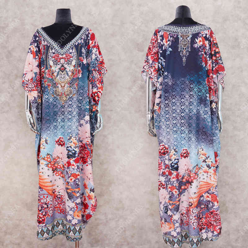 Beach Dress Kaftan Pareo Sarongs Sexy Cover-Up Bikini Swimwear Tunic Swimsuit Bathing Suit Cover Ups Robe De Plage #Q1040 210420
