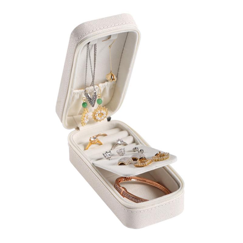 Jewelry Pouches, Bags Rectangle Earring Necklace Storage Organizer Travel Portable Zipper Case Rings Bracelet Compartment Small Home Solid B
Jewelry Pouches, Bags Rectangle Earring Necklace Storage Organizer Travel Portable Zipper Case Rings Bracelet Compartment Small Home Solid B