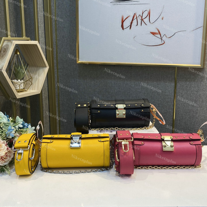 Papillon Trunk Cylinder Bags Vintage Handbag 2011ss Tote barrel Toile Monograms Leather Fashion Purse Detachable strap Clutch Gold Chains two Straps CrossBody, #1
Papillon Trunk Cylinder Bags Vintage Handbag 2011ss Tote barrel Toile Monograms Leather Fashion Purse Detachable strap Clutch Gold Chains two Straps CrossBody, #1