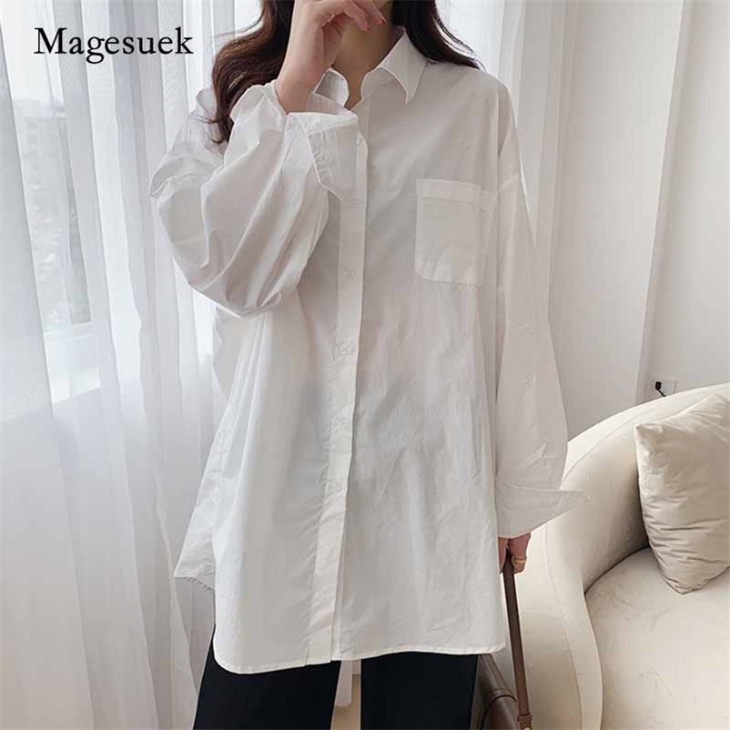 Autumn Women Casual Plus Size Blouse Women's Shirts Long Solid Korean Tops Fashion Cotton Lady Clothes Blusas 10359 210518, White
Autumn Women Casual Plus Size Blouse Women's Shirts Long Solid Korean Tops Fashion Cotton Lady Clothes Blusas 10359 210518, White