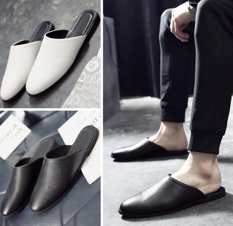 Fashion Casual Men Shoe Flats Summer Slides Outside Sandals Beach Work Slippers Soft Leather Flip Flop Shoes Designer, Black
Fashion Casual Men Shoe Flats Summer Slides Outside Sandals Beach Work Slippers Soft Leather Flip Flop Shoes Designer, Black