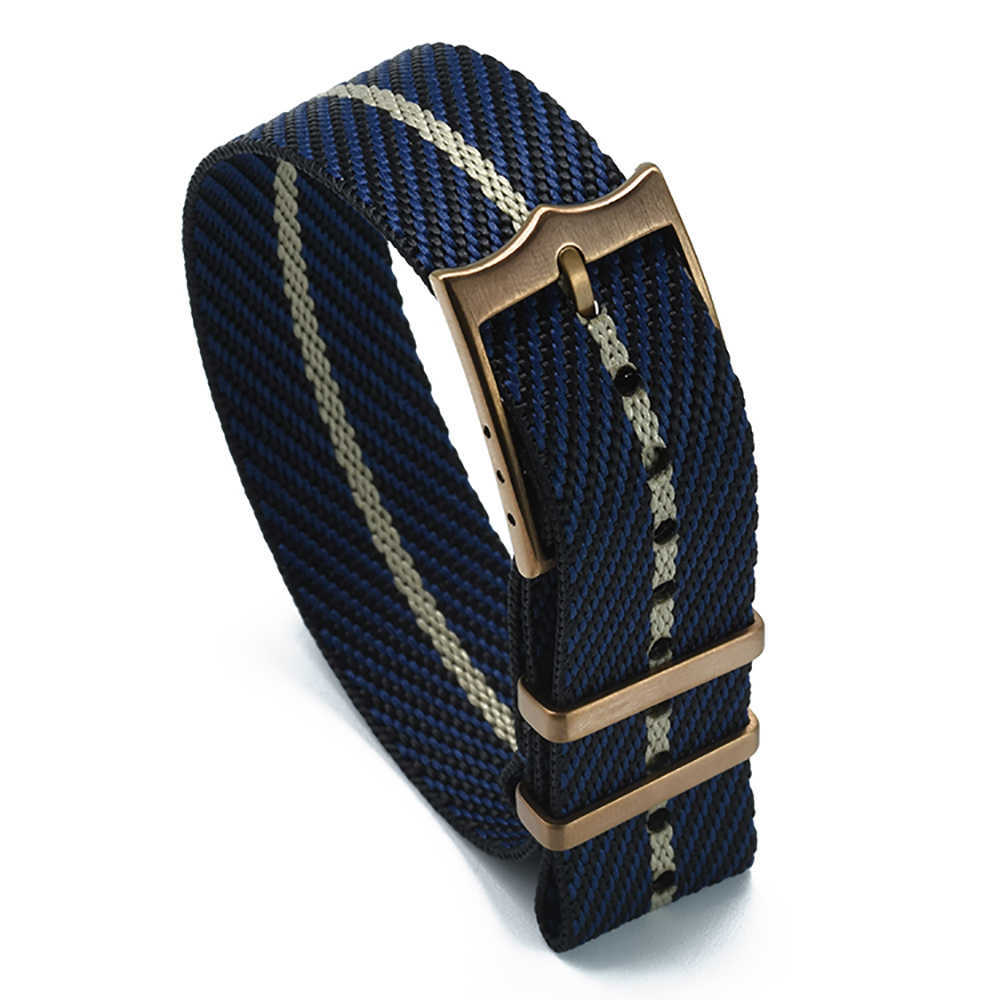Premium Nato Strap 20mm 22mm Nylon Replacement Bracelet Watch Strap Adjustable Nylon Watch Band Single Pass Style for Tudor H09156