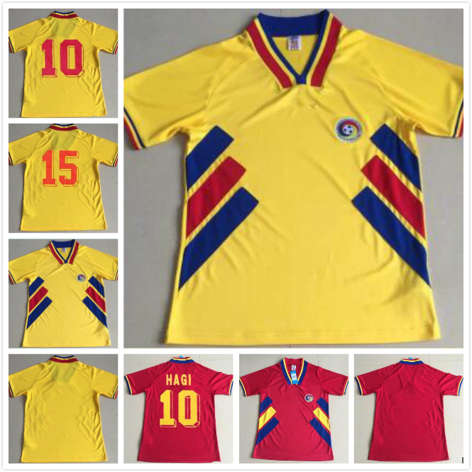 1994 Romania Retro Soccer Jerseys 6 CHIRICHES 10 MAXIM Home Red Road Away Yellow jersey 94 Football Shirt Uniforms, 1994 away
1994 Romania Retro Soccer Jerseys 6 CHIRICHES 10 MAXIM Home Red Road Away Yellow jersey 94 Football Shirt Uniforms, 1994 away