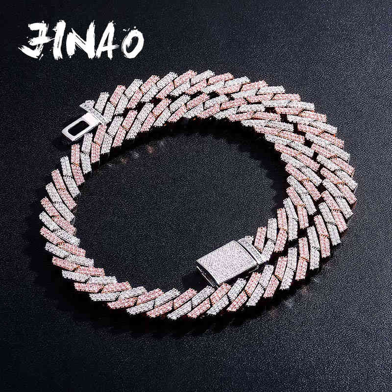 JINAO New 14mm Iced Out Micro Pave Cubic Zirconia Cuban Chain Necklace With Box Clasp Hip Hop Fashion Jewelry Gift Men Women X0509
JINAO New 14mm Iced Out Micro Pave Cubic Zirconia Cuban Chain Necklace With Box Clasp Hip Hop Fashion Jewelry Gift Men Women X0509