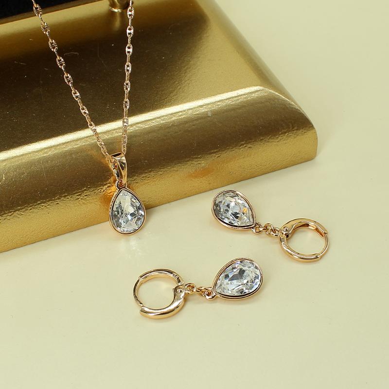 Earrings & Necklace Unique White Crystal Stone Drop Sets For Women Wedding Bridal Christmas Party Trendy Waterdrop Jewelry Set, Silver
Earrings & Necklace Unique White Crystal Stone Drop Sets For Women Wedding Bridal Christmas Party Trendy Waterdrop Jewelry Set, Silver