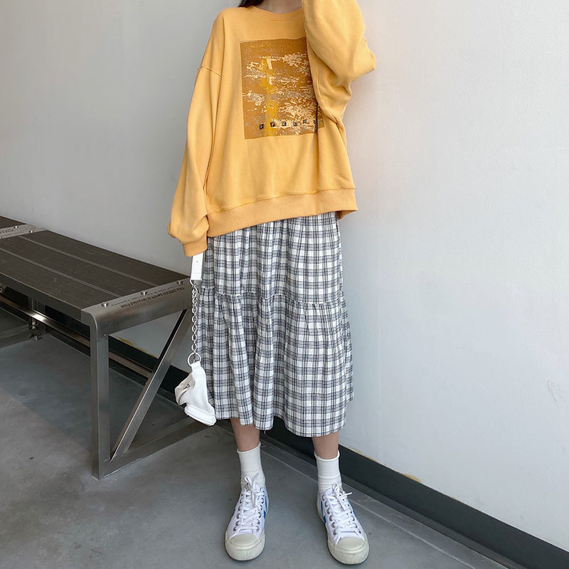 2 colors autumn korean style wash Women Sweatshirts Long Sleeve Sweatshirt Womens pullovers ( X1523) 210423