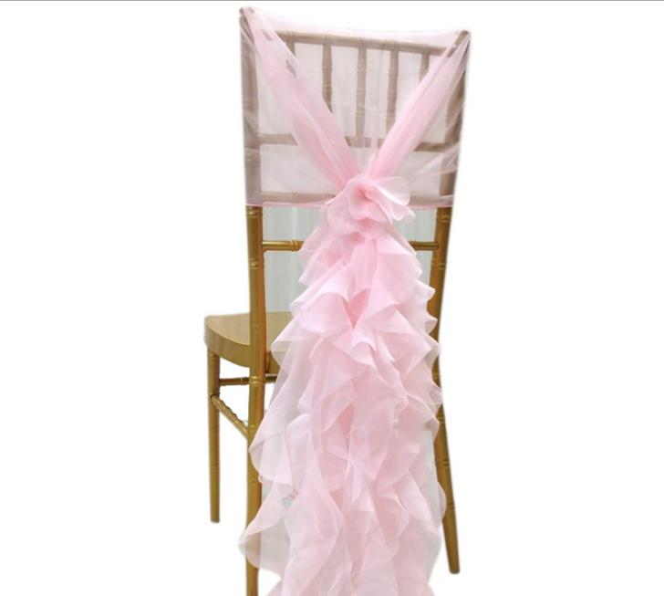 2021 Spendex Chair Covers Vintage Romantic Different Color Chair Sashes Beautiful Fashion Wedding Decorations