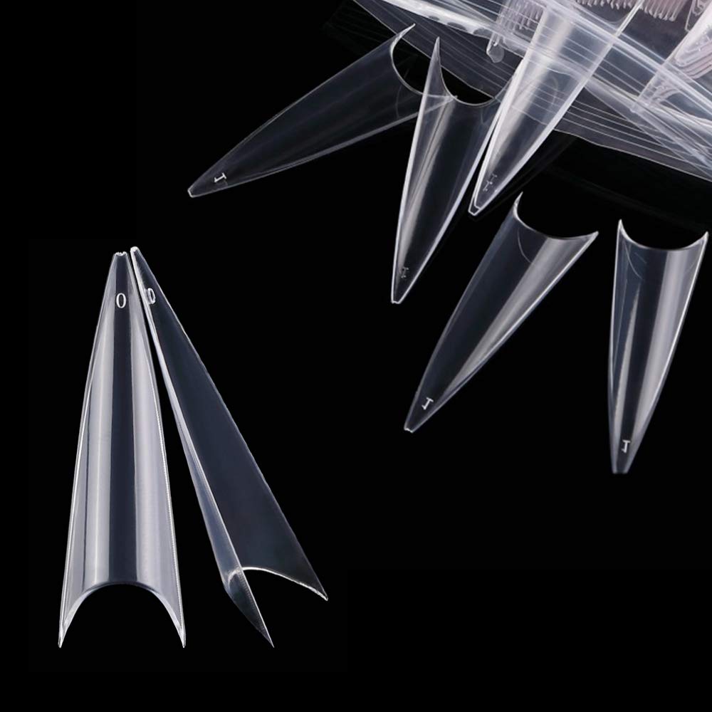 2021 new 600pcs/set Extra Long Point Acrylic Stiletto False Nail Tips Gel Salon Half Cover Tip Nails, Black
2021 new 600pcs/set Extra Long Point Acrylic Stiletto False Nail Tips Gel Salon Half Cover Tip Nails, Black