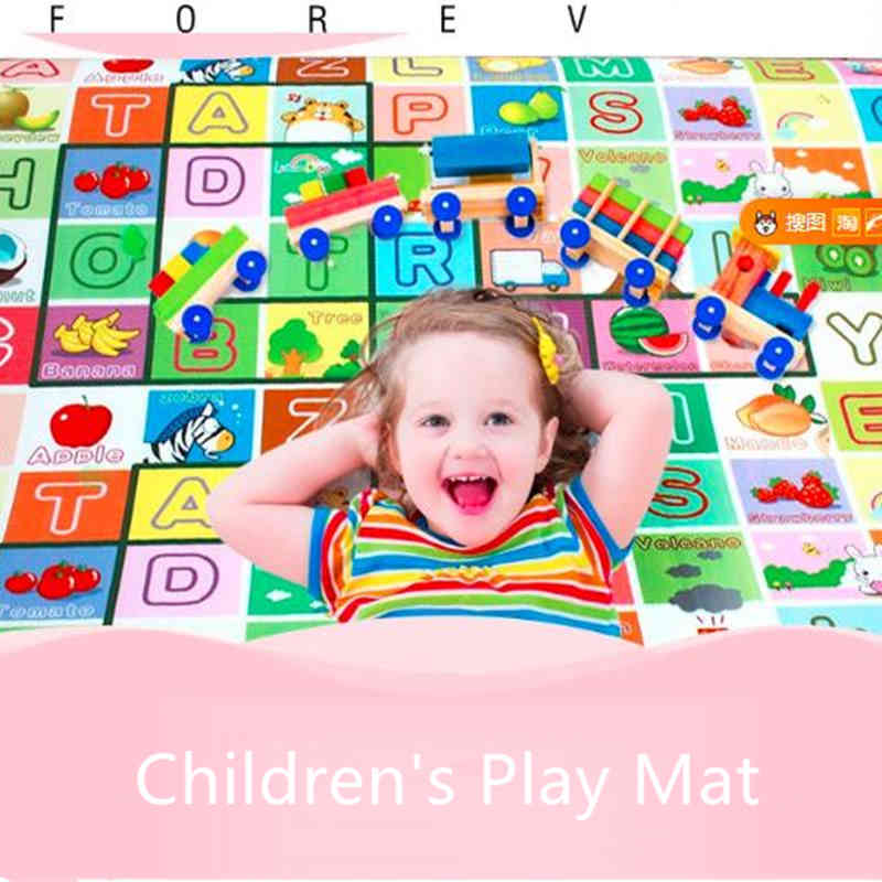 200x180 Bagged Baby Play Mat Kids Developing Mat Eva Foam Gym Games Play Puzzles Baby Carpets Toys for Children's Rug Soft Floor 210402