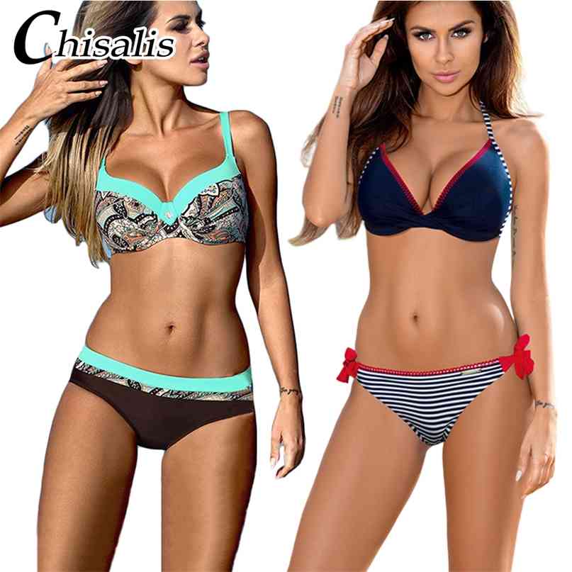 Chisalis Sexy Swimsuit Women Bikini Print Push Up Swimwear Brazilian Set Beach Bathing Suit floral biquini XXL 210615, O color bikini
Chisalis Sexy Swimsuit Women Bikini Print Push Up Swimwear Brazilian Set Beach Bathing Suit floral biquini XXL 210615, O color bikini