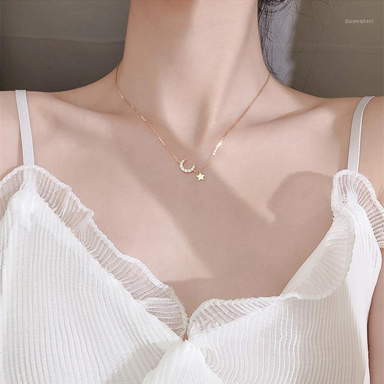 Chains Rhinestone Star Moon Necklace Simple Personality Internet Celebrity Special-Interest Design Cold Style Female Clavicle Chain
Chains Rhinestone Star Moon Necklace Simple Personality Internet Celebrity Special-Interest Design Cold Style Female Clavicle Chain