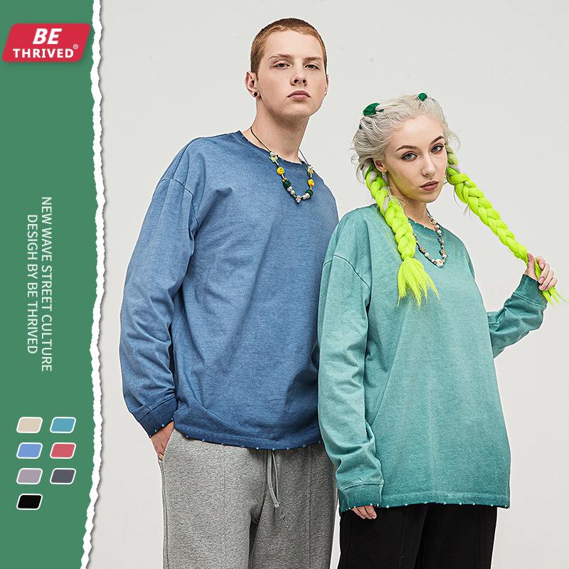 be men's wear | 2021 autumn gradient eing wash batik color copying long sve high street fashion t-shirt men's wear, White;black
be men's wear | 2021 autumn gradient eing wash batik color copying long sve high street fashion t-shirt men's wear, White;black