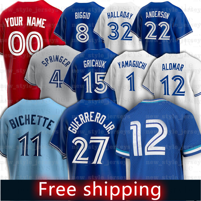 27 Vladimir Guerrero Jr. Baseball Jerseys 11 Kevin Pillar 99 Ryu 4 George Springer 24 Nate Pearson Randal Grichuk Marcus Semien Roberto Alomar, Blue;black
27 Vladimir Guerrero Jr. Baseball Jerseys 11 Kevin Pillar 99 Ryu 4 George Springer 24 Nate Pearson Randal Grichuk Marcus Semien Roberto Alomar, Blue;black