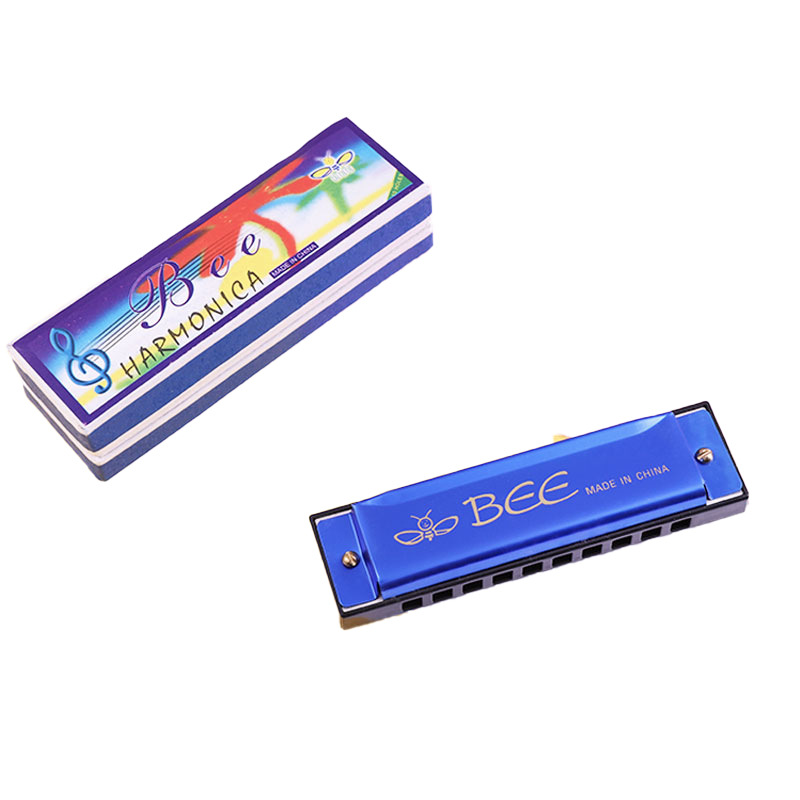 

Wholesale Blues Harmonica 10 Hole Key of C Children's Musical Instruments Gifts for beginners