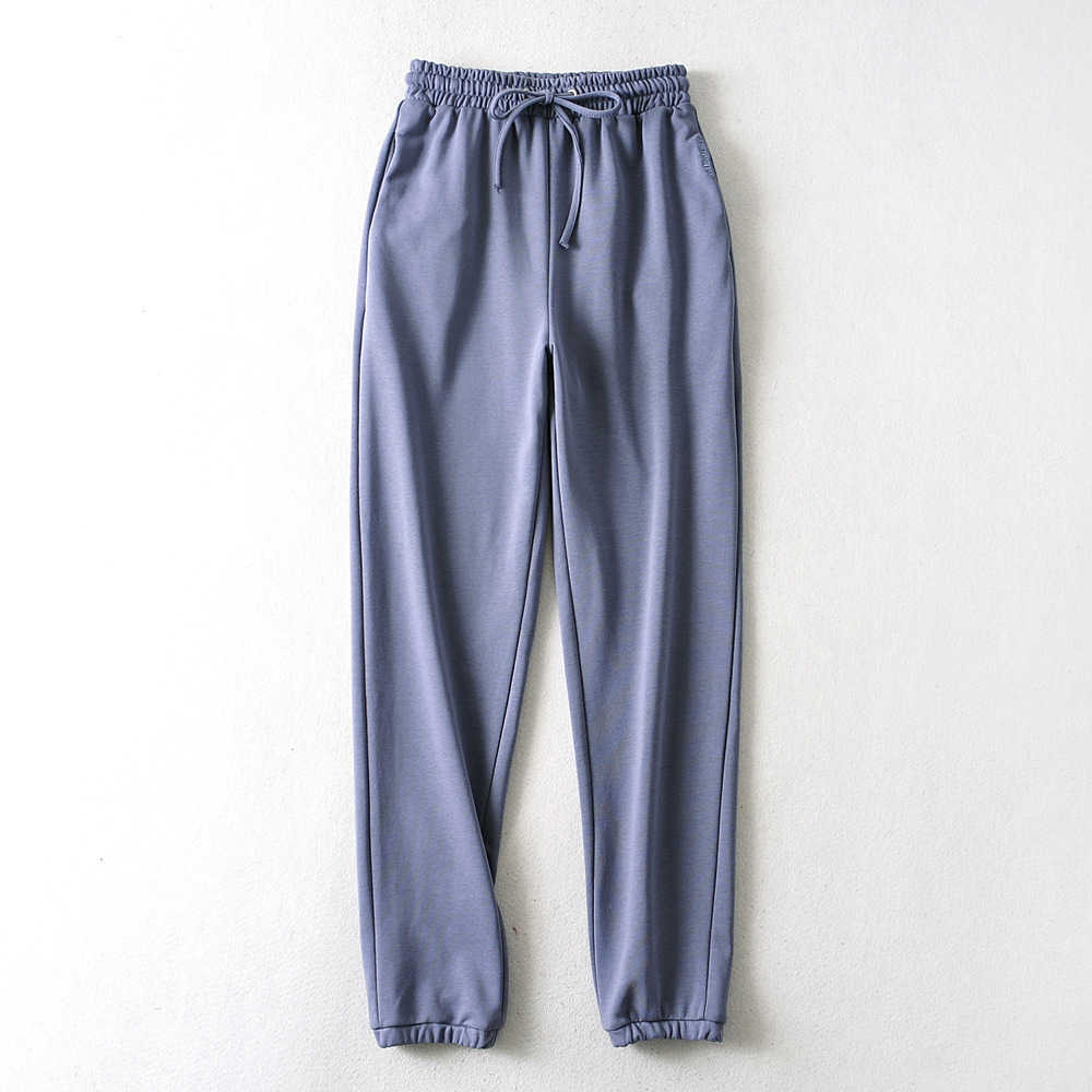 Spring Solid Color Casual Loose Pants Women's Drawstring Sweatpants Elastic Waist Harem Female 210607, Blue
Spring Solid Color Casual Loose Pants Women's Drawstring Sweatpants Elastic Waist Harem Female 210607, Blue