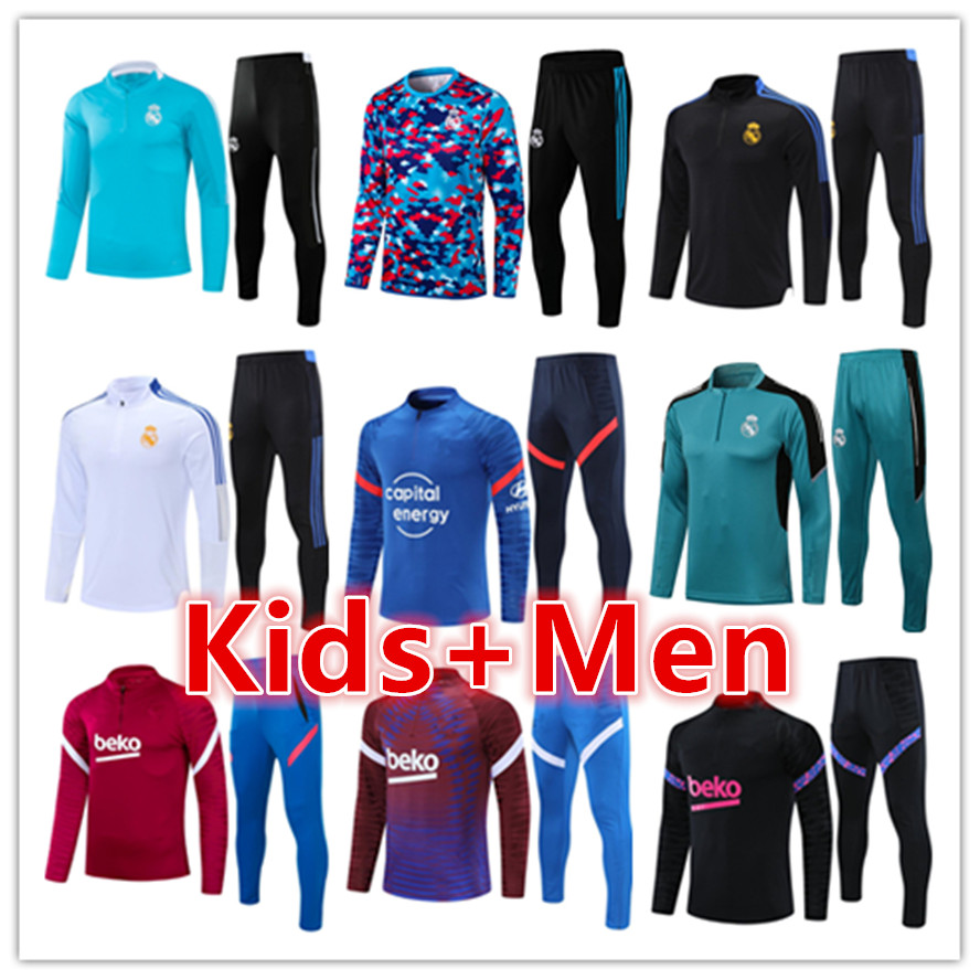 Real Madrid jersey mens + kids football tracksuits training suit sets 2021 2022 men kid soccer tracksuit jacket jogging jerseys kits survetement foot chandal tuta
Real Madrid jersey mens + kids football tracksuits training suit sets 2021 2022 men kid soccer tracksuit jacket jogging jerseys kits survetement foot chandal tuta
