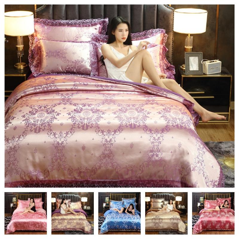 Style 2 Or 3pcs European Soft Duvet Cover Sets 1 Quilt + 1/2 Pillowcases Single Twin Full Queen King Bedding