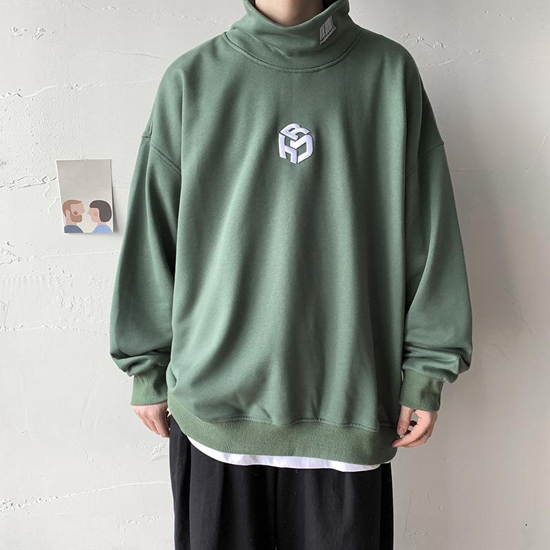 Men's Hoodies & Sweatshirts Korean Embroidered Large Size Loose Half Turtleneck Pullover Fall Long Sleeve Sweatshirt All-match Bottom Shirt, Black
Men's Hoodies & Sweatshirts Korean Embroidered Large Size Loose Half Turtleneck Pullover Fall Long Sleeve Sweatshirt All-match Bottom Shirt, Black