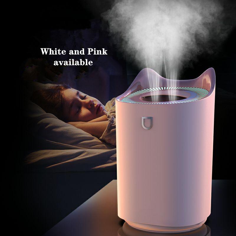 Air Humidifier 3000ML Double Mist Outlets Mute Colorful Lamp Ultrasonic USB Humidificador For Home Car Diffuser Humidifiers
Air Humidifier 3000ML Double Mist Outlets Mute Colorful Lamp Ultrasonic USB Humidificador For Home Car Diffuser Humidifiers
