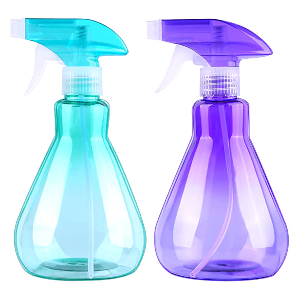 Empty plastic spray bottle nozzle spray bottle 2 parts of spray sprayer for cleaning, gardening, feeding, 500ml