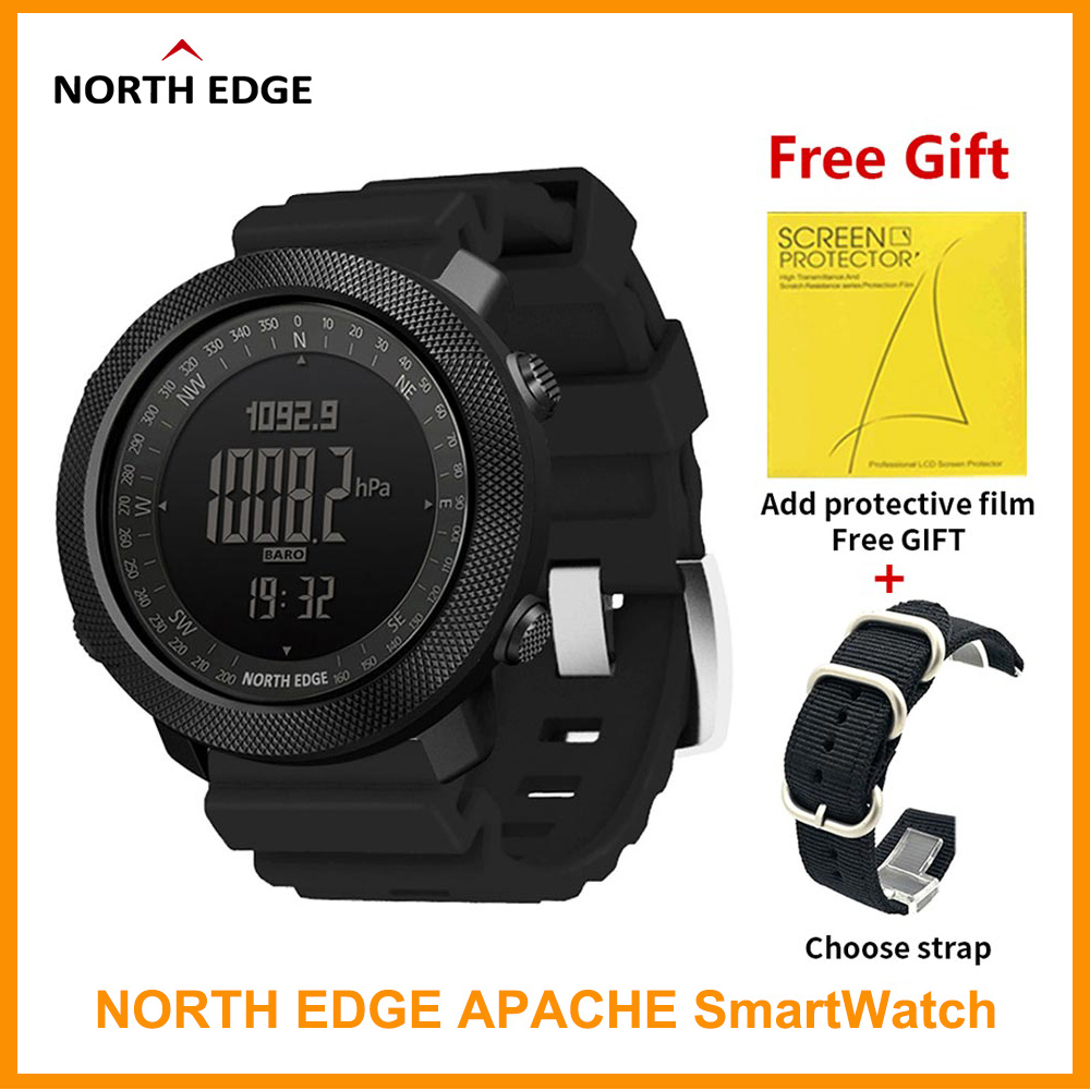 Original North Edge APACHE Sports Smartwatch Compass Waterproof 50m Swimming Altimeter Barometer Military Watch Sports Watchesg, Gift blue nylon
Original North Edge APACHE Sports Smartwatch Compass Waterproof 50m Swimming Altimeter Barometer Military Watch Sports Watchesg, Gift blue nylon
