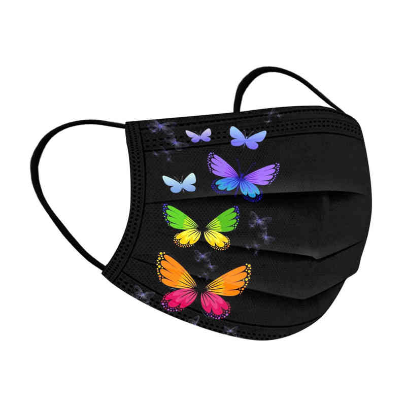 Party mask Butterfly positioning adult disposable three-layer melt blown black women's color butterfly
Party mask Butterfly positioning adult disposable three-layer melt blown black women's color butterfly