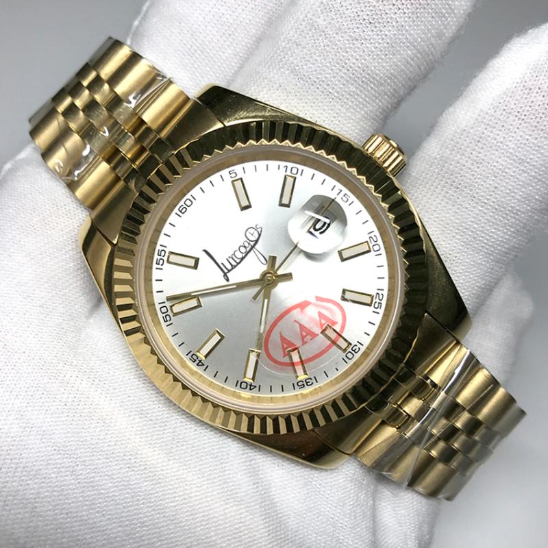 Gold Watch Date Glide Smooth Second Hand Just Automatic Mechanical Watches Luxury Wristwatches, Slivery;brown
Gold Watch Date Glide Smooth Second Hand Just Automatic Mechanical Watches Luxury Wristwatches, Slivery;brown