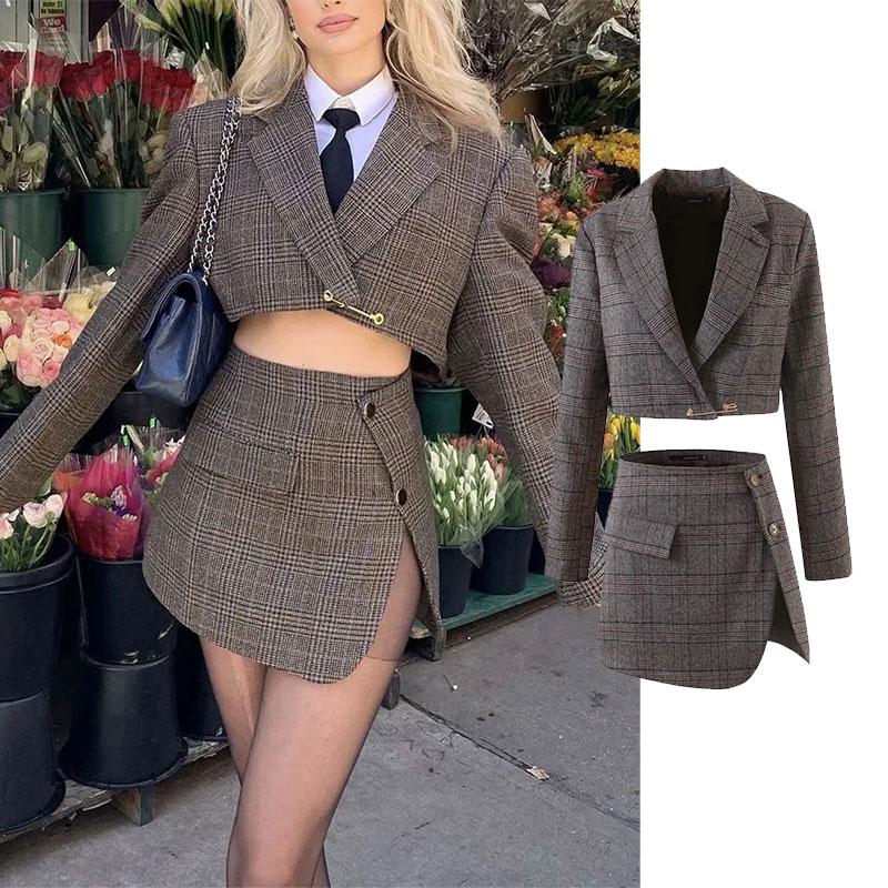 Two Piece Dress 2021 Women's Autumn Fashion Suits With Skirt Tweed Sexy Office Split Mini 2-piece Casual Sets, White
Two Piece Dress 2021 Women's Autumn Fashion Suits With Skirt Tweed Sexy Office Split Mini 2-piece Casual Sets, White