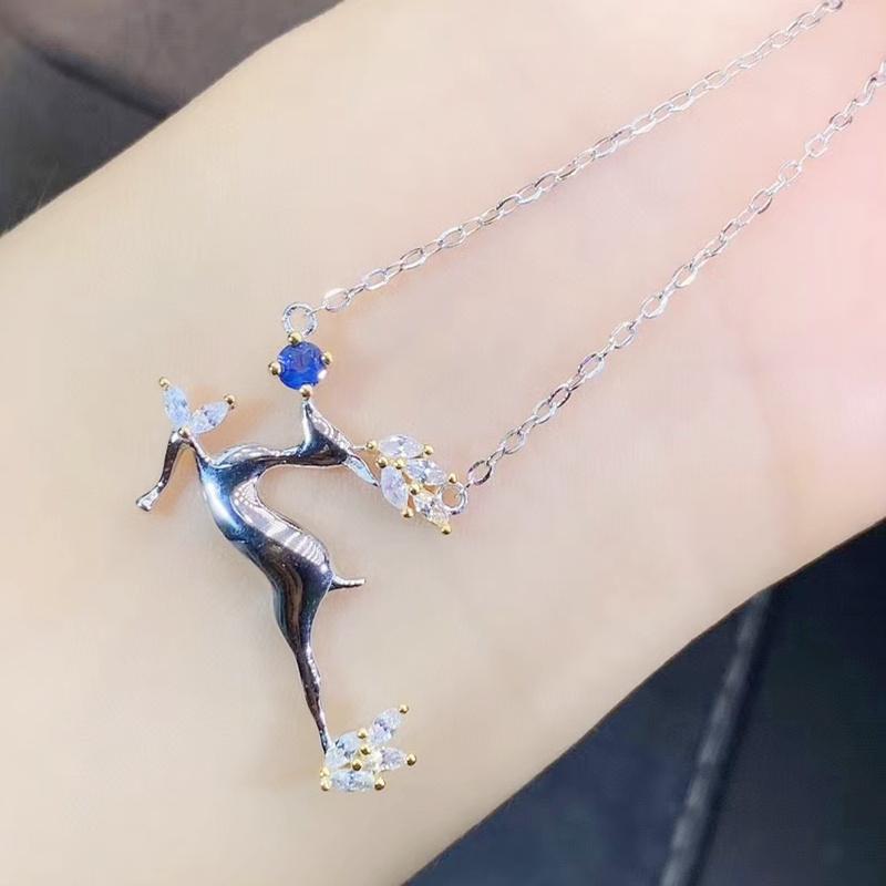 Lockets Natural Real Sapphire Or Ruby Emerald Deer Style Necklace Per Jewelry 0.15ct Gemstone 925 Sterling Silver J211278
Lockets Natural Real Sapphire Or Ruby Emerald Deer Style Necklace Per Jewelry 0.15ct Gemstone 925 Sterling Silver J211278