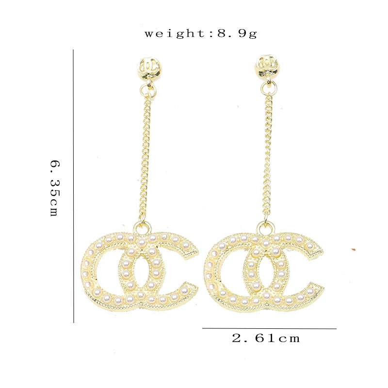 18K Gold Plated Luxury Brand Designers Letters Stud Dangle Earrings Geometric Famous Women Round Crystal Rhinestone Sided Pearl Earring Wedding Party Jewerlry
18K Gold Plated Luxury Brand Designers Letters Stud Dangle Earrings Geometric Famous Women Round Crystal Rhinestone Sided Pearl Earring Wedding Party Jewerlry