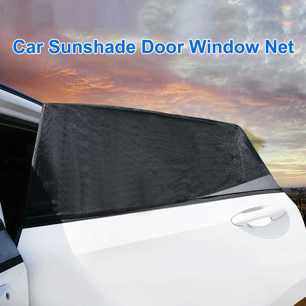 2025 new 2Pcs Car Window Net Anti Insect Mosquito Sunshade Mesh Cover Shield Outdoor Camping