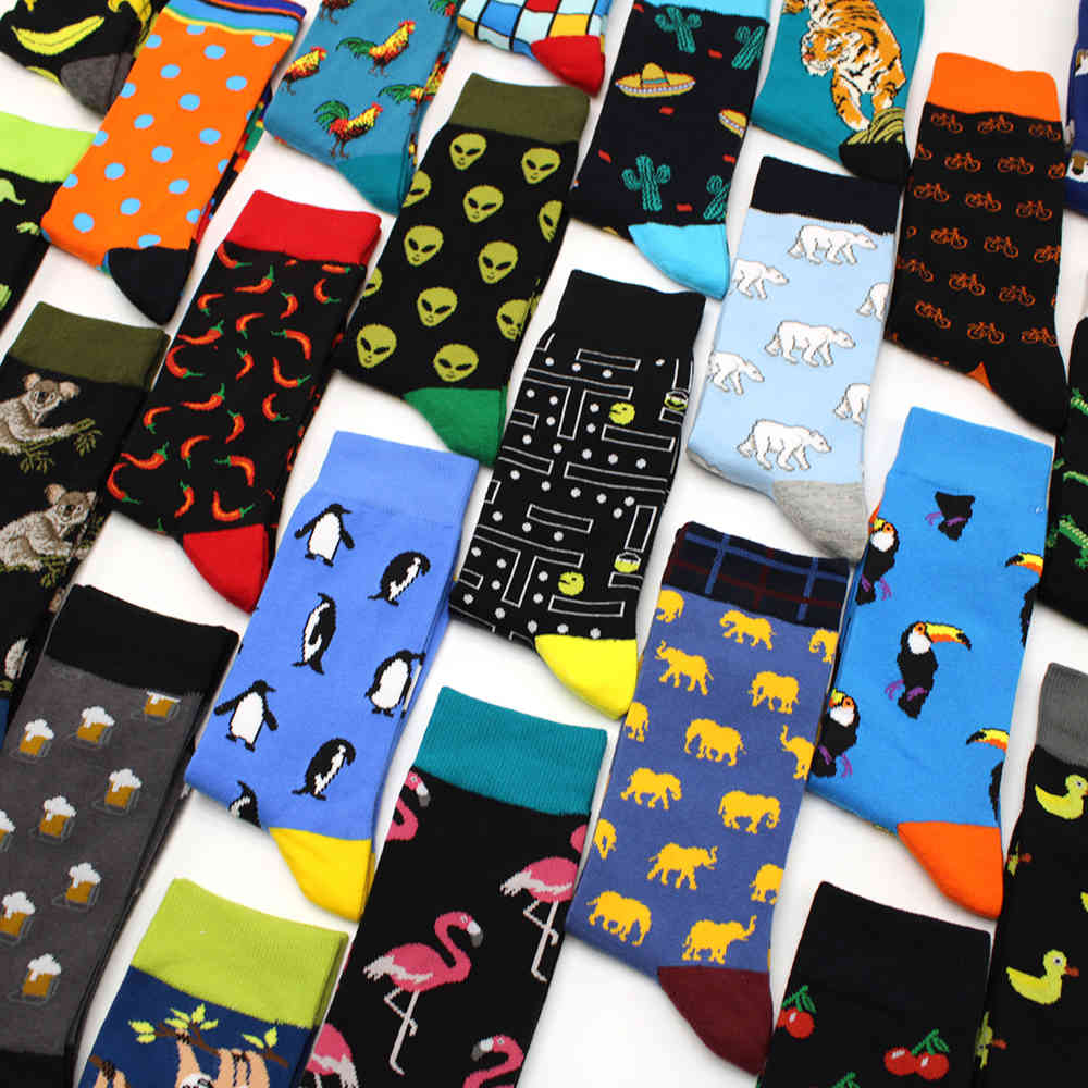 2021 New Hiphop Cotton Men Socks Harajuku Happy Funny animal Flamingo penguin chili Dress Socks for Male Wedding Christmas Gift
2021 New Hiphop Cotton Men Socks Harajuku Happy Funny animal Flamingo penguin chili Dress Socks for Male Wedding Christmas Gift