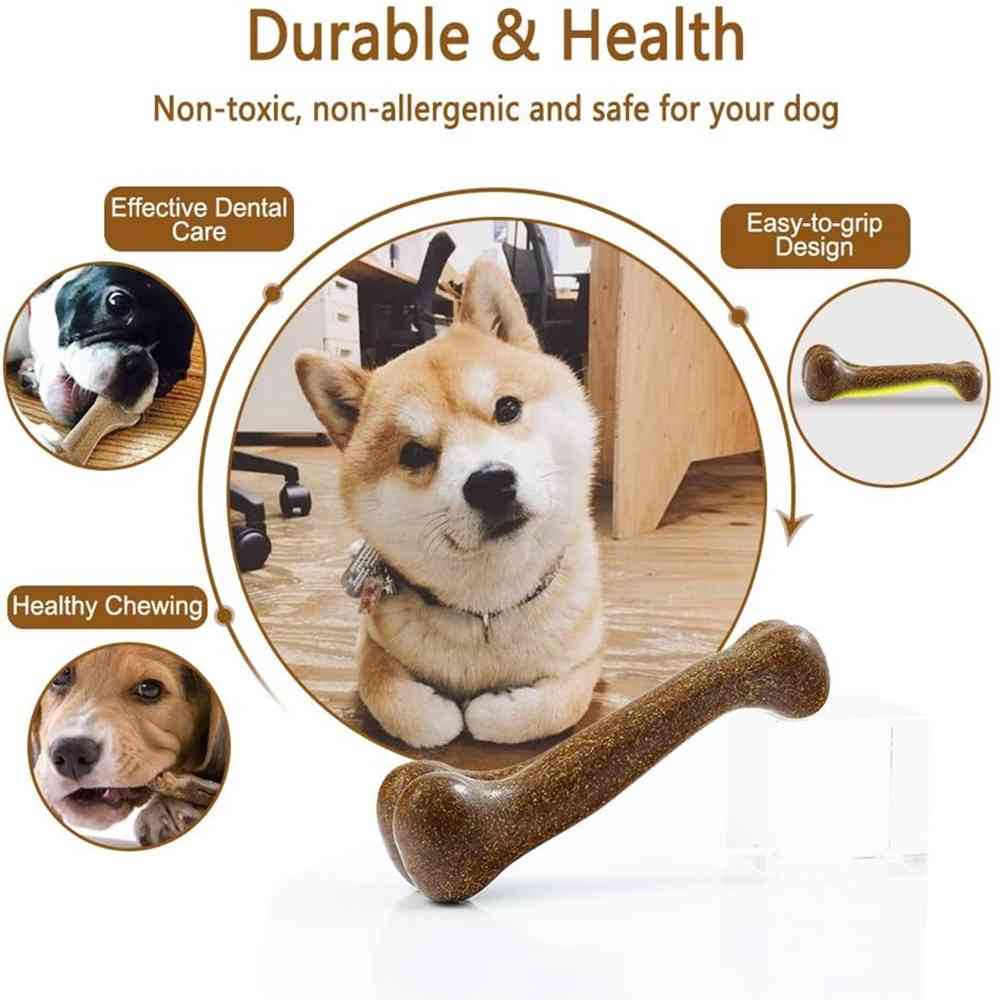 Durable Pet Dog Chew Toys Dog Molar Chewing Bone Teeth Cleaning Stick For S/M/L Dogs Pet Puppy Non-Toxic Interactive Dog Toys