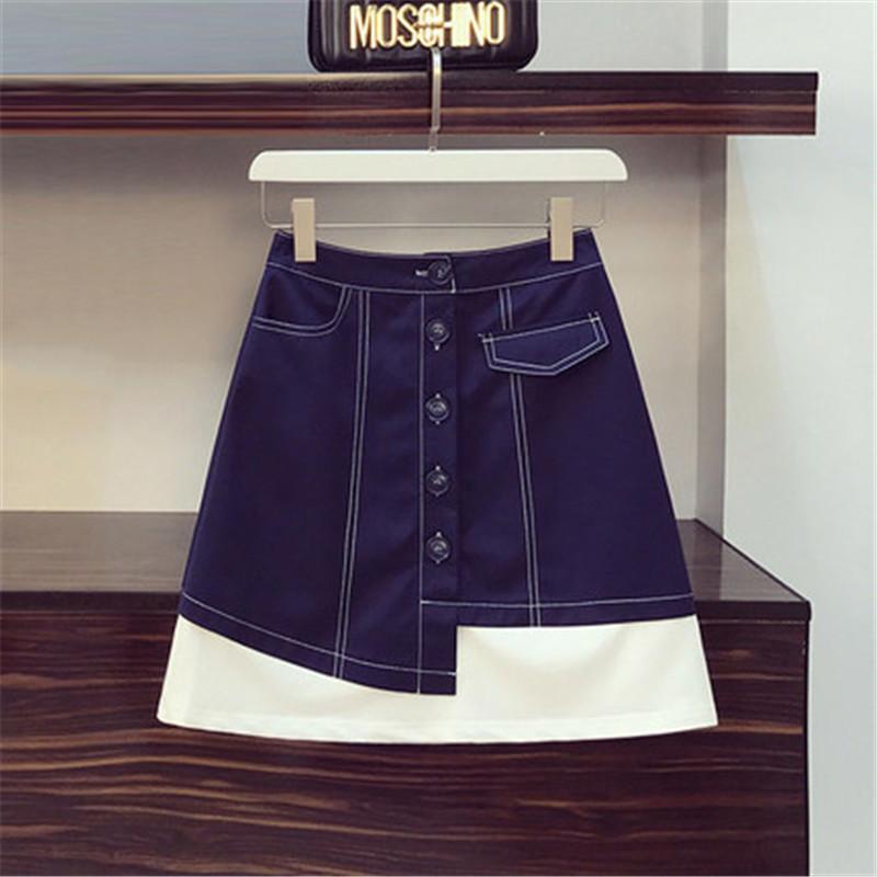 Fashion Runway Summer Girl Two Pieces Set Letters Embroidery Off Shoulder Striped Blouse Shirt+Mini Short Skirts Suits Female Piece Dress