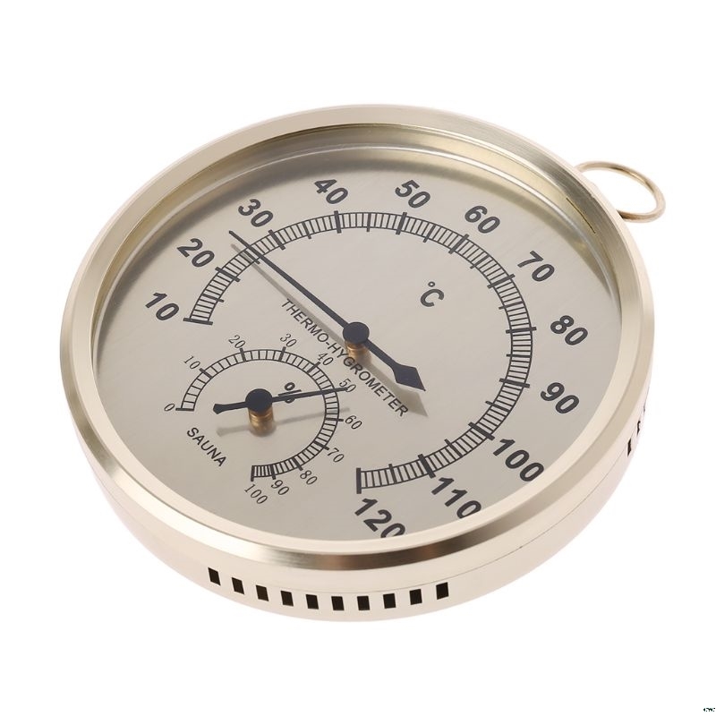 Air humidifier Thermometer Sauna humidity Temperature Meter Indoor Hygrometer Double Dial Wall Button Metals Measurement