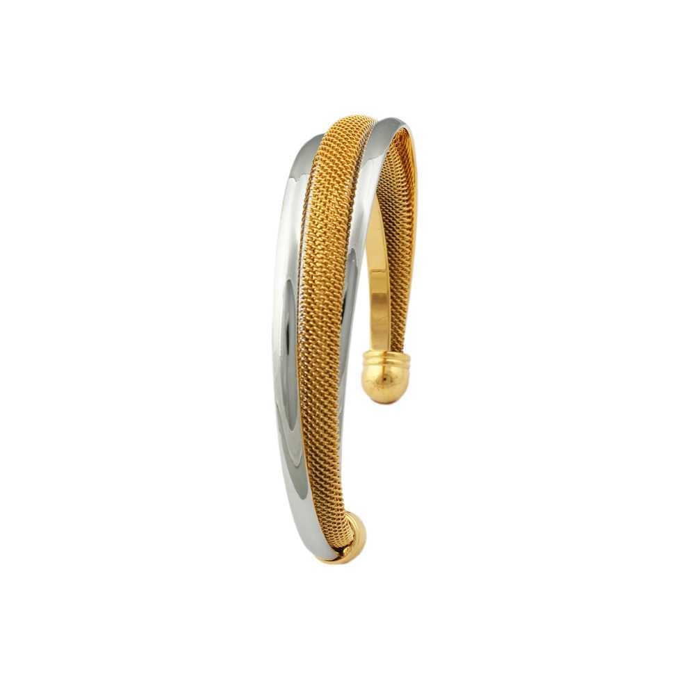 Classic Bangles for Men&women Gold Color Two Tones Bracelets & Bangles Vintage Jewelry Q0717
Classic Bangles for Men&women Gold Color Two Tones Bracelets & Bangles Vintage Jewelry Q0717