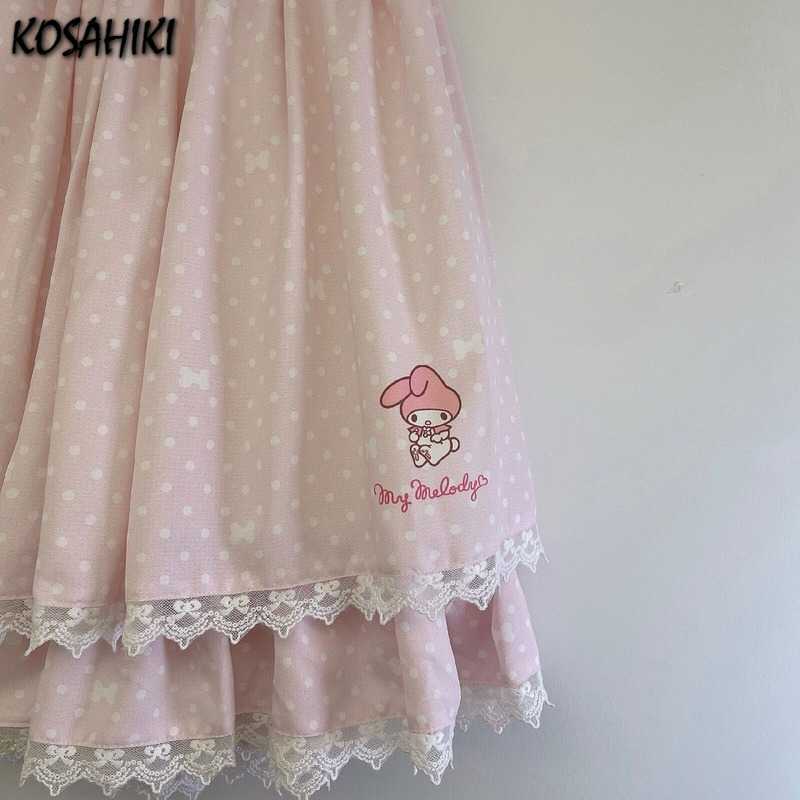 KOSAHIKI Japanese Harajuku Girls Pleated Skirts Gothic Sweet Lolita Cake Mini Skirt Ball Gown Women Kawaii Short summer 210619