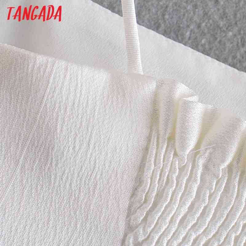 Women Sexy Solid Camis Crop Top Spaghetti Strap Sleeveless Backless Short Blouses Shirts Female Casual Tops 4N18 210416