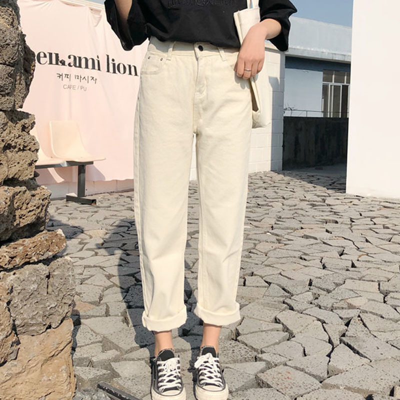 Women Casual Pants Solid Chic Pant Womens Simple High Waist Pockets Straight Harajuku Korean Trousers Arrival 10385 210518
