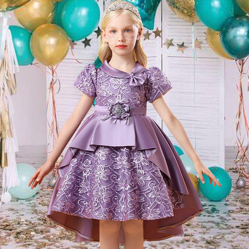 Girl's Dresses Summer Short Sleeve Girls Dress Birthday Wedding Flower Trailing Clothing Formal First Communion Party Girl Princess, Red;yellow
Girl's Dresses Summer Short Sleeve Girls Dress Birthday Wedding Flower Trailing Clothing Formal First Communion Party Girl Princess, Red;yellow