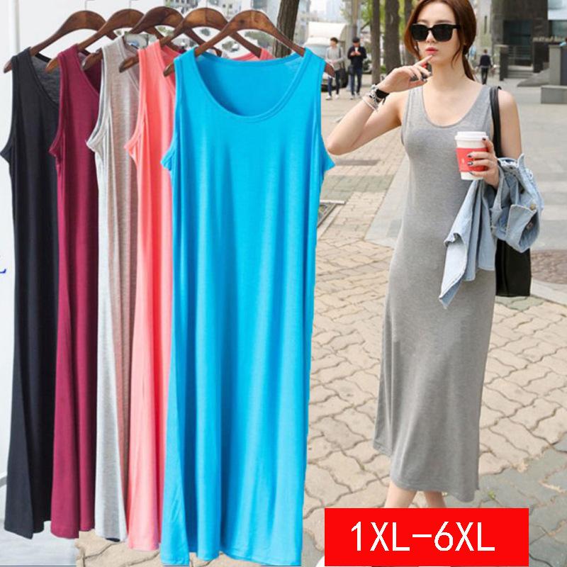 Spring / Summer Dress With Oversized Modal Round Neck Loose Waistcoat Skirt Two Piece