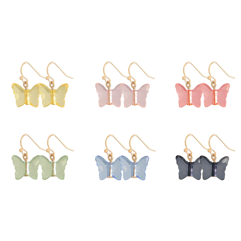Dangle & Chandelier Lovely Sweet Gold Color Fish Hook With Light Pink Blue Yellow Green Coral Grey Butterfly Charm Earring For Women Girl De
Dangle & Chandelier Lovely Sweet Gold Color Fish Hook With Light Pink Blue Yellow Green Coral Grey Butterfly Charm Earring For Women Girl De
