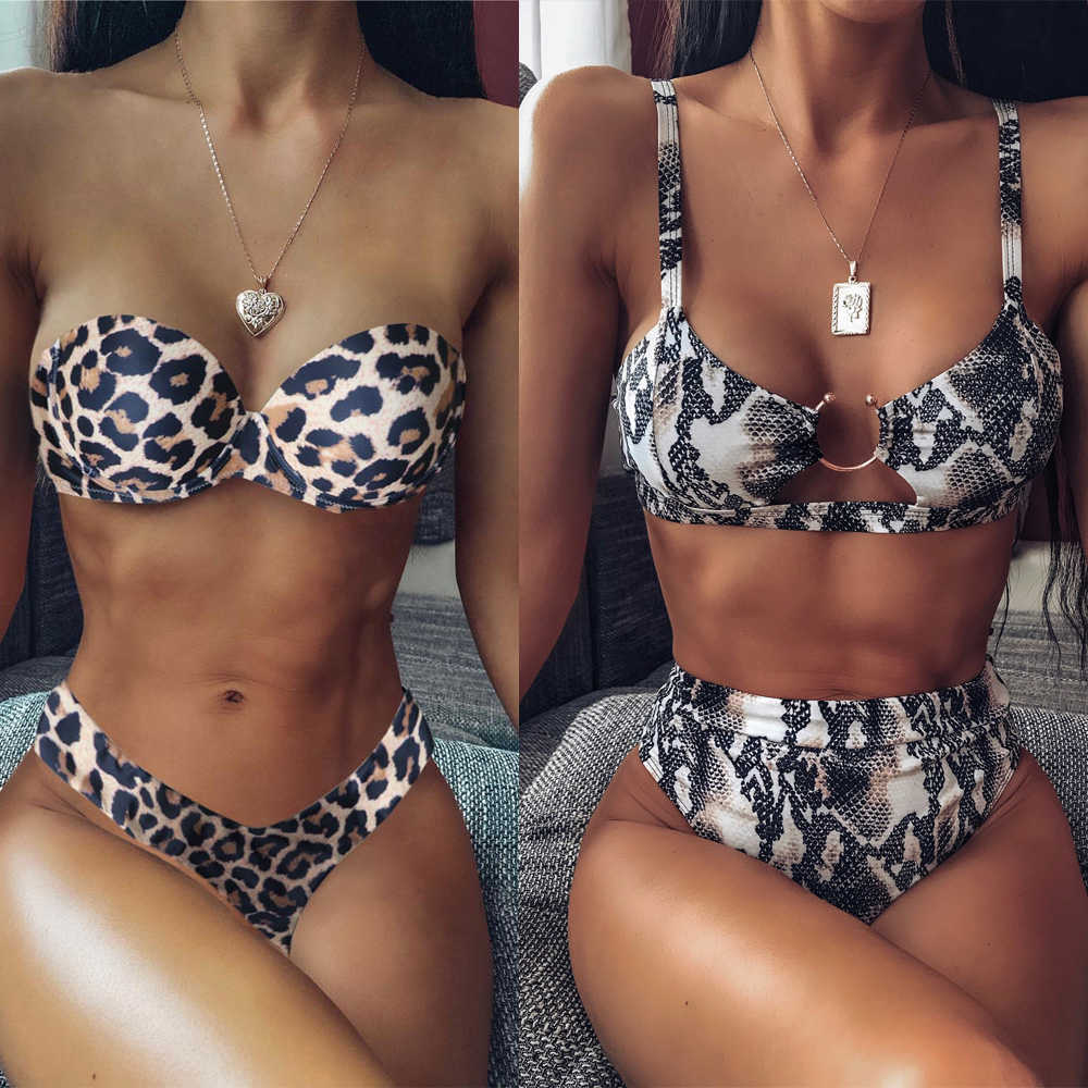 Sexy Bikini Bandeau Swimsuit Female Swimwear Women Mini Thong Bikini Set Pleated Bather Swimming Beachwear Bathing Suit 210604, Leopard bikini
Sexy Bikini Bandeau Swimsuit Female Swimwear Women Mini Thong Bikini Set Pleated Bather Swimming Beachwear Bathing Suit 210604, Leopard bikini