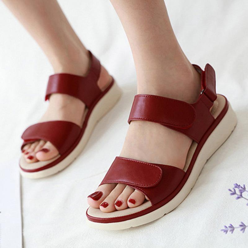 Sandals 2021 Summer Shoes Women Holiday Beach Wedges Slippers Soft Comfortable Ladies
