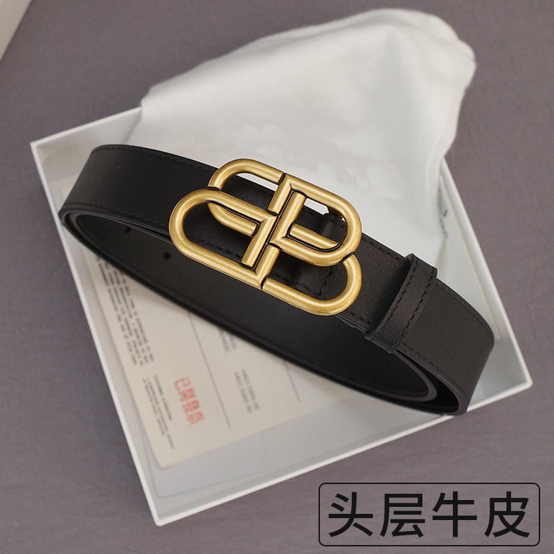 Double B family letter belt women's style decoration simple fashion net red family jeans suit Paris belt, Gray
Double B family letter belt women's style decoration simple fashion net red family jeans suit Paris belt, Gray