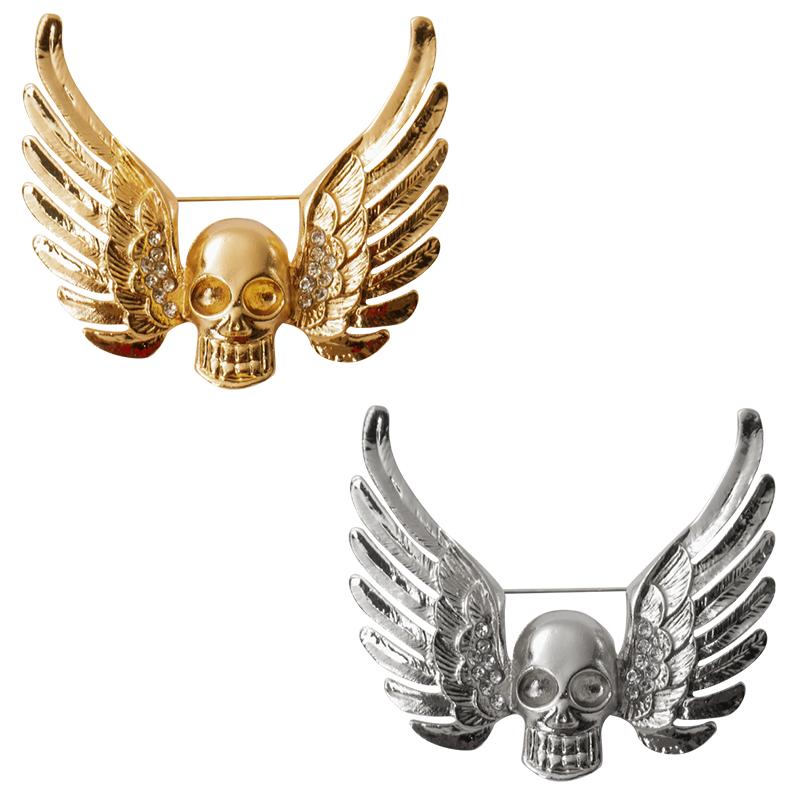 Pins, Brooches Skull Design Punk Style Brooch Women's Men's Fashion Wing Jewelry Party Gift Wholesale 2021 
Pins, Brooches Skull Design Punk Style Brooch Women's Men's Fashion Wing Jewelry Party Gift Wholesale 2021